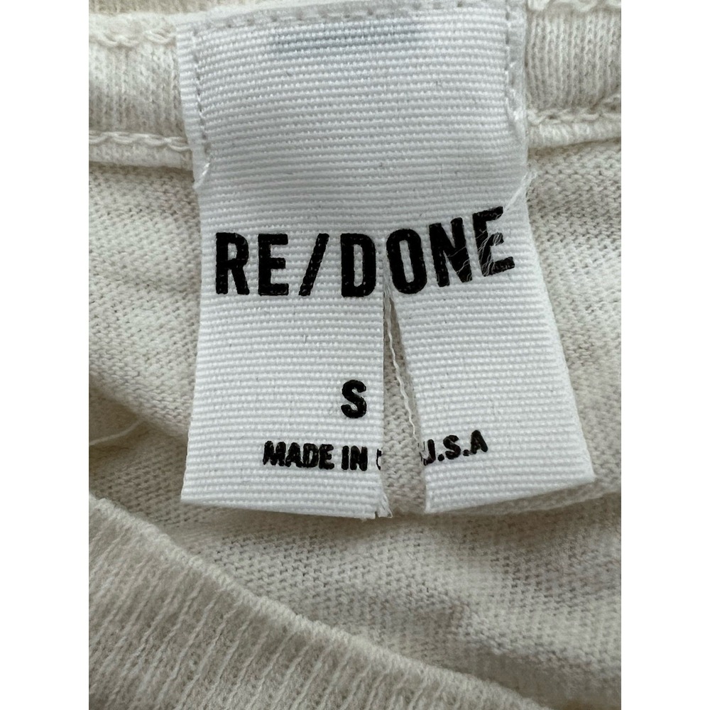Re/Done White Graphic Tee with Deer Print - Picture 6 of 8